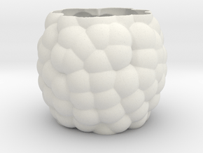 Bubbles Vase in White Natural Versatile Plastic