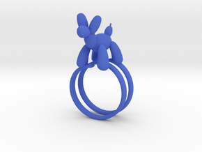 BALOON DOG RING in Blue Processed Versatile Plastic: 7.25 / 54.625
