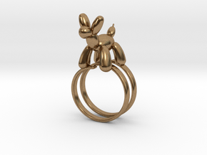 BALOON DOG RING in Natural Brass: 7.25 / 54.625