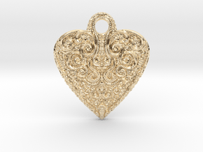 heart keychain/pendant in 14K Yellow Gold