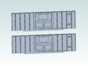 Great Northern boxcar sides 4400 Series Rebuilt bo in Tan Fine Detail Plastic