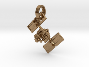 I.S.S. Pendant in Natural Brass (Interlocking Parts)