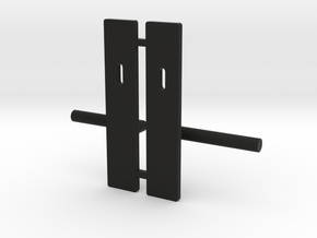 Contemporary door handle in 1:12 and 1:24  in Black Natural Versatile Plastic: 1:12