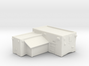 Housing with extension and coverage storage in White Natural Versatile Plastic