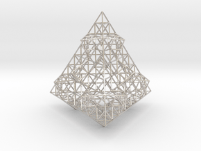 Wire Fractalised Tetrahedron in Platinum