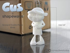 Gus Figurine - Medium - Plastic in White Natural Versatile Plastic