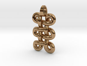 tri-knot [pendant] in Polished Brass