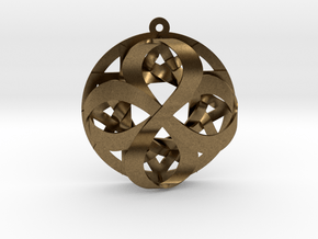 Star of Infinity Pendant 1.6"  in Natural Bronze