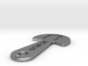 Cart Key - UNIFOR - Recessed Letters in Natural Silver