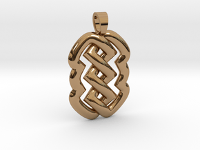 Z knot [pendant] in Polished Brass