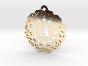 Magic Letter A Pendant in 14K Yellow Gold