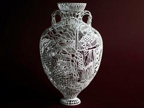"Jason Adventure" - Greek Vase Painting in White Natural Versatile Plastic