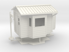 1/64th DOT Weigh scale station building in White Natural Versatile Plastic