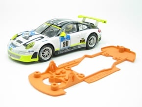PSCA01001 Chassis for Carrera Porsche 911 GT3 in White Natural Versatile Plastic