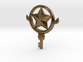 Star Key (clean key version) in Polished Bronze