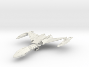 Klingon D5 refit Cuiser 5.4" long in White Natural Versatile Plastic