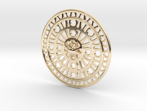 Celtic Ornament, Sanctuary of Hera, Greece in 14k Gold Plated Brass: Medium
