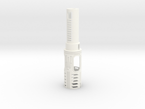 Graflex2.0 Part 1/4 - Batteryholder 7/8" in White Processed Versatile Plastic