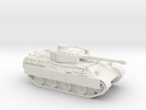 bergepanther (panzer IV turret) scale 1/100 in White Natural Versatile Plastic