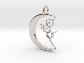 Cannivest Pendant in Rhodium Plated Brass