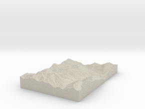 Model of Pointe d'Émy in Natural Sandstone