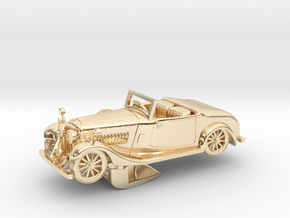 Bentley 1930 4,5L 1:48 in 14k Gold Plated Brass
