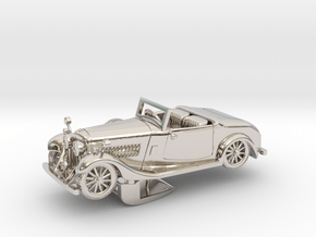 Bentley 1930 4,5L 1:48 in Rhodium Plated Brass