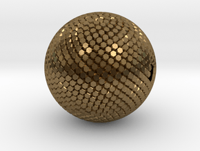 Fibonacci Sphere, large in Natural Bronze