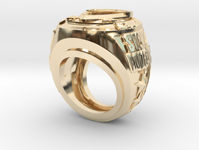 LARGE SHIELD Steve Rodgers in 14K Yellow Gold: 8 / 56.75
