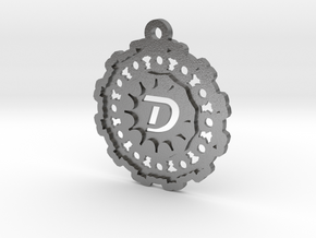 Magic Letter D Pendant in Natural Silver