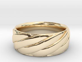 Twisted Band Ring in 14K Yellow Gold: 6 / 51.5