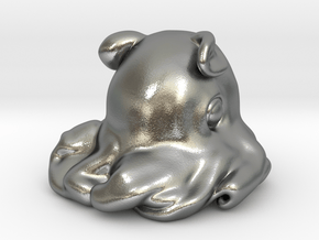 Dumbo octopus At 1.5 inch in Natural Silver: Small