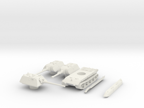 E100 (turret set) scale 1/100 in White Natural Versatile Plastic