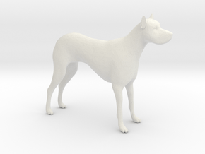 G Scale Guard Dog H in White Natural Versatile Plastic