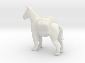 G scale pack mule H in White Natural Versatile Plastic