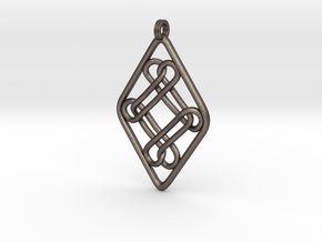 DBCK Pendant in Polished Bronzed Silver Steel