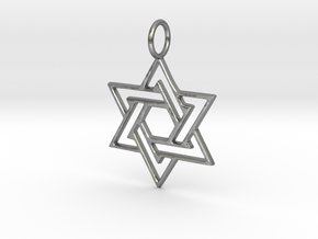 Star of David  in Natural Silver