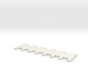 1x2/2x2 7mm Needle Selector in White Natural Versatile Plastic