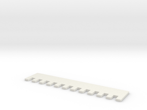1x1 7mm Needle Selector in White Natural Versatile Plastic