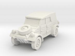 kubelwagen scale 1/100 in White Natural Versatile Plastic