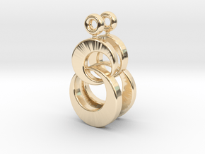 Shimmeria Earrings Pair in 14k Gold Plated Brass