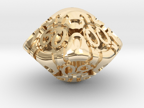 Art Nouveau Decader d10 in 14k Gold Plated Brass