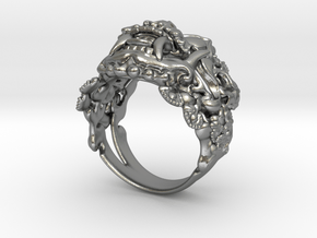 AWARD WINNING DESIGN- Balinese Barong Ring in Natural Silver: 6 / 51.5