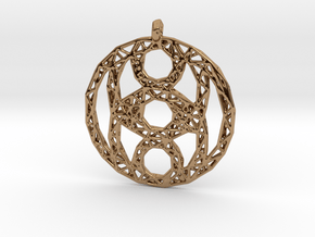 Circles Pendant 2 in Polished Brass