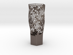 Vase 7815MW in Polished Bronzed Silver Steel