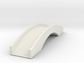 Miiniature Stone Bridge V4 - No Decoration - 22cm in White Natural Versatile Plastic