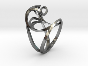 Benthe Ring in Polished Silver: 5 / 49