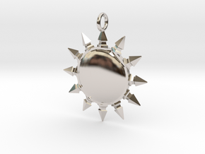 Pelor pendant in Rhodium Plated Brass