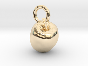 Apple, charms, pendants in 14k Gold Plated Brass