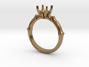 ENGAGEMENT RING - CA2 in Natural Brass